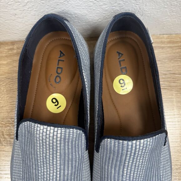 NEW Aldo Vittorio Loafers Men’s US 9 EU 42 Woven Blue Lounge Casual Slip On main image 9